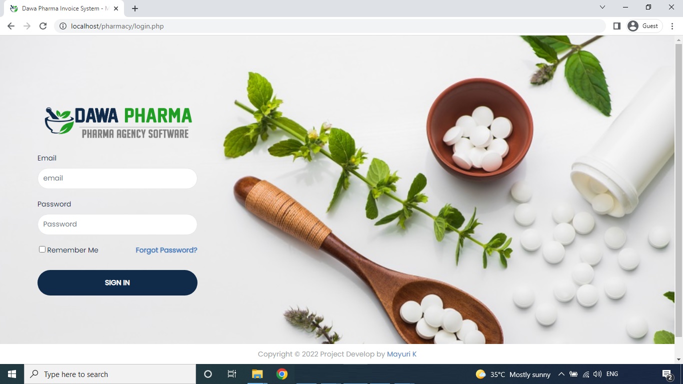 Pharmacy management system project source code