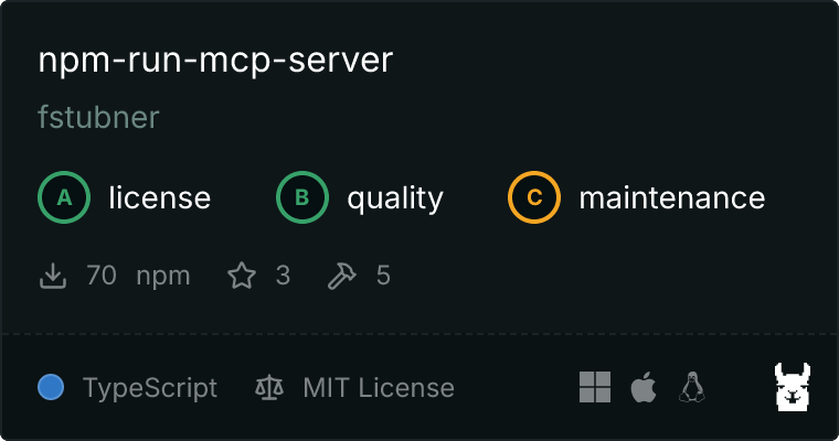 npm-run-mcp-server MCP server
