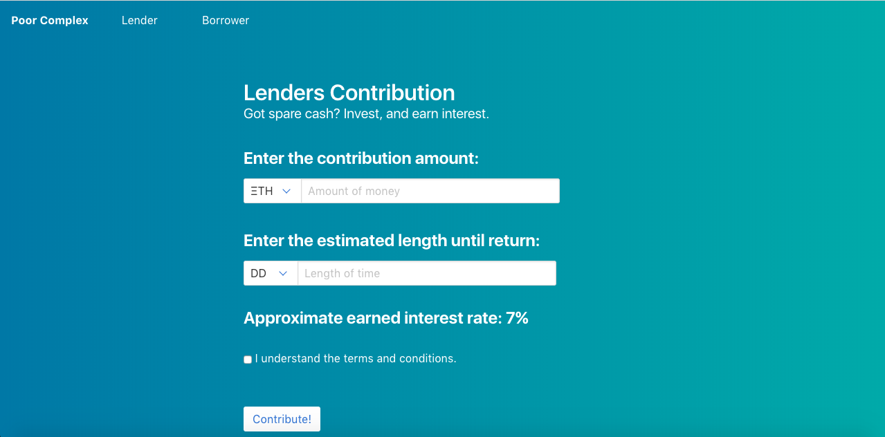 Lending Form