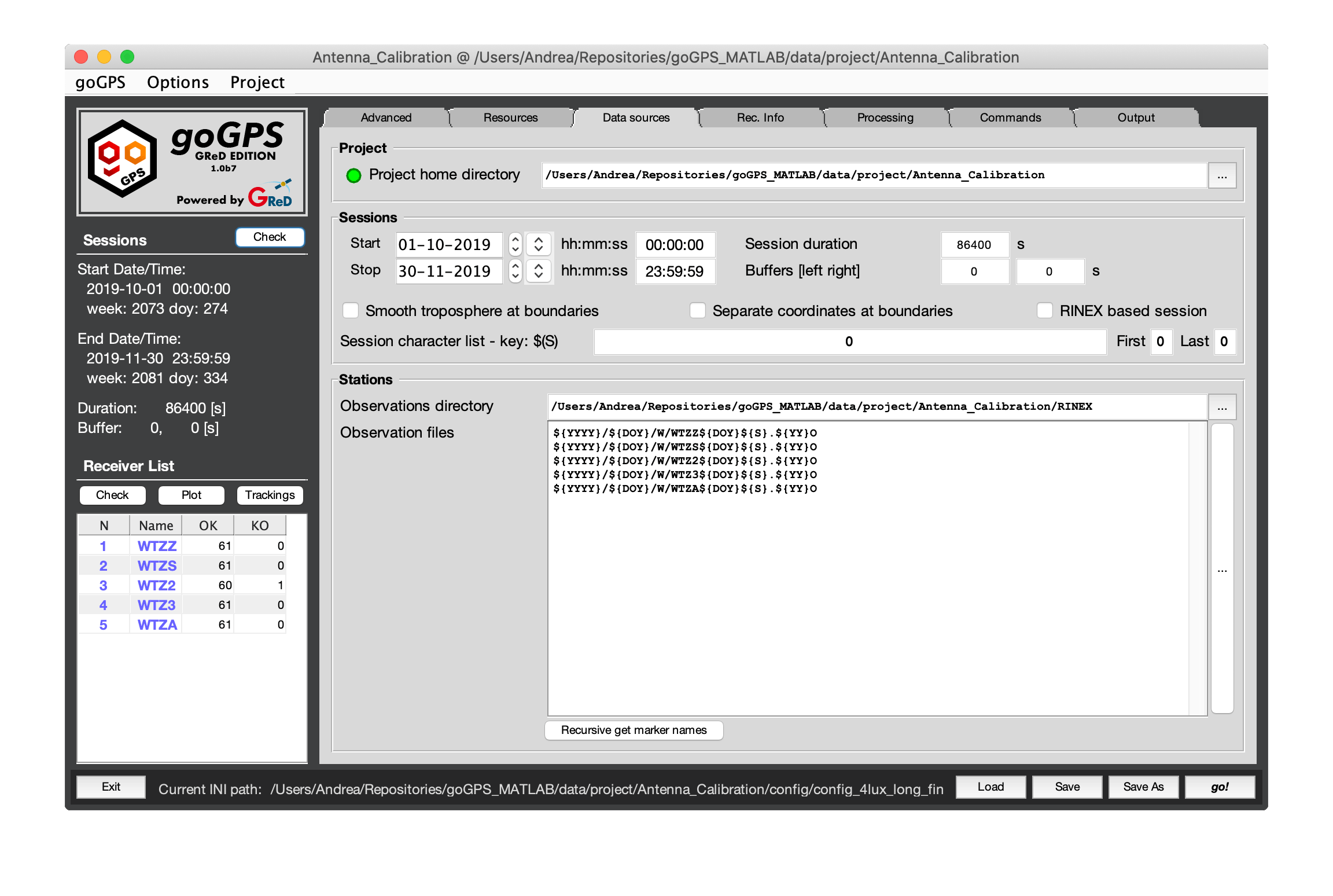 goGPS Data Sources