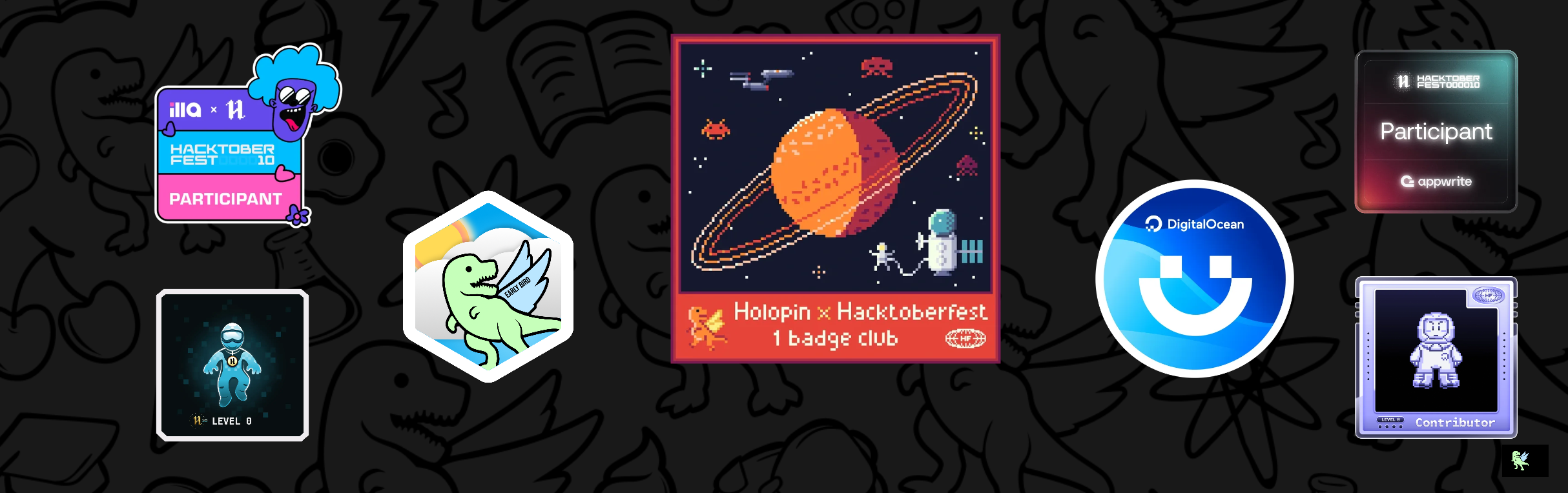 An image of @adityay72's Holopin badges, which is a link to view their full Holopin profile