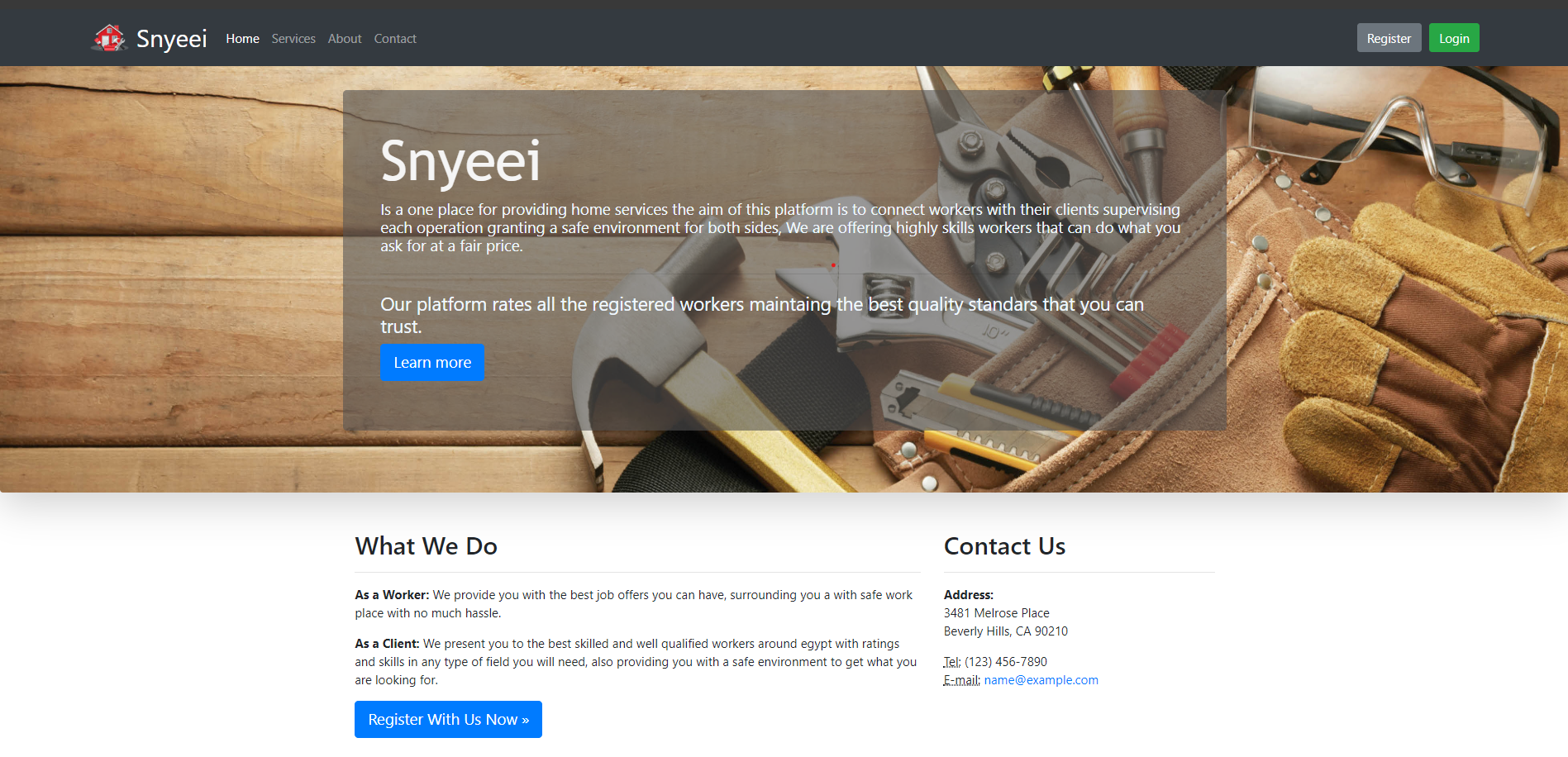 Snyeei Website Preview