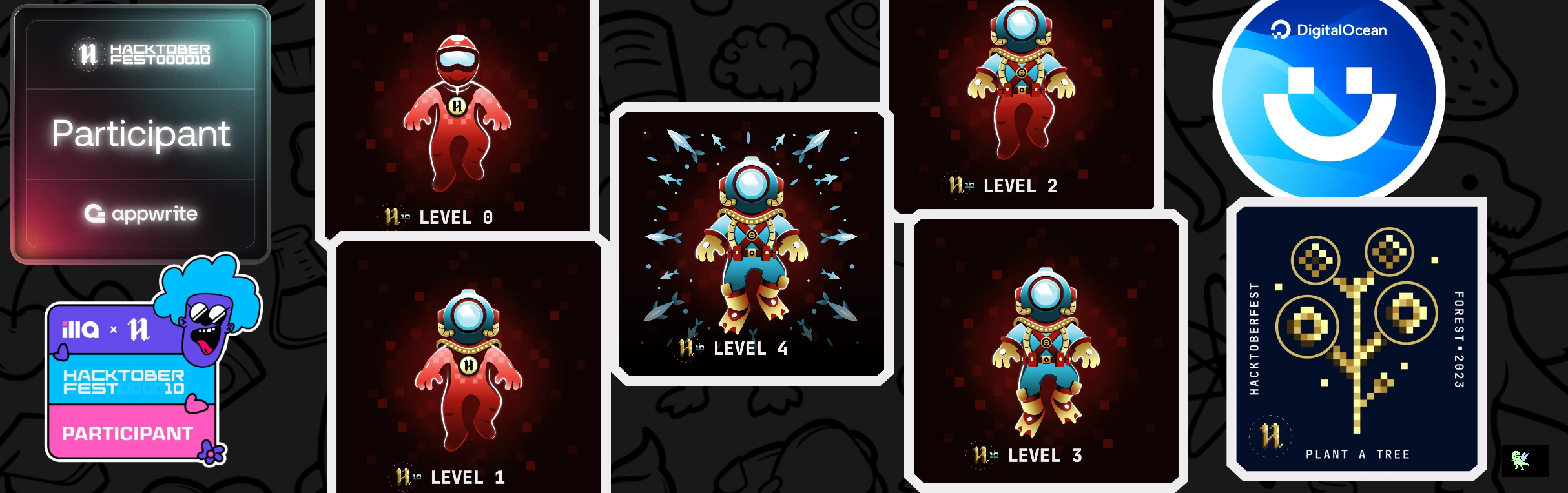 An image of @kevinpaul468's Holopin badges, which is a link to view their full Holopin profile