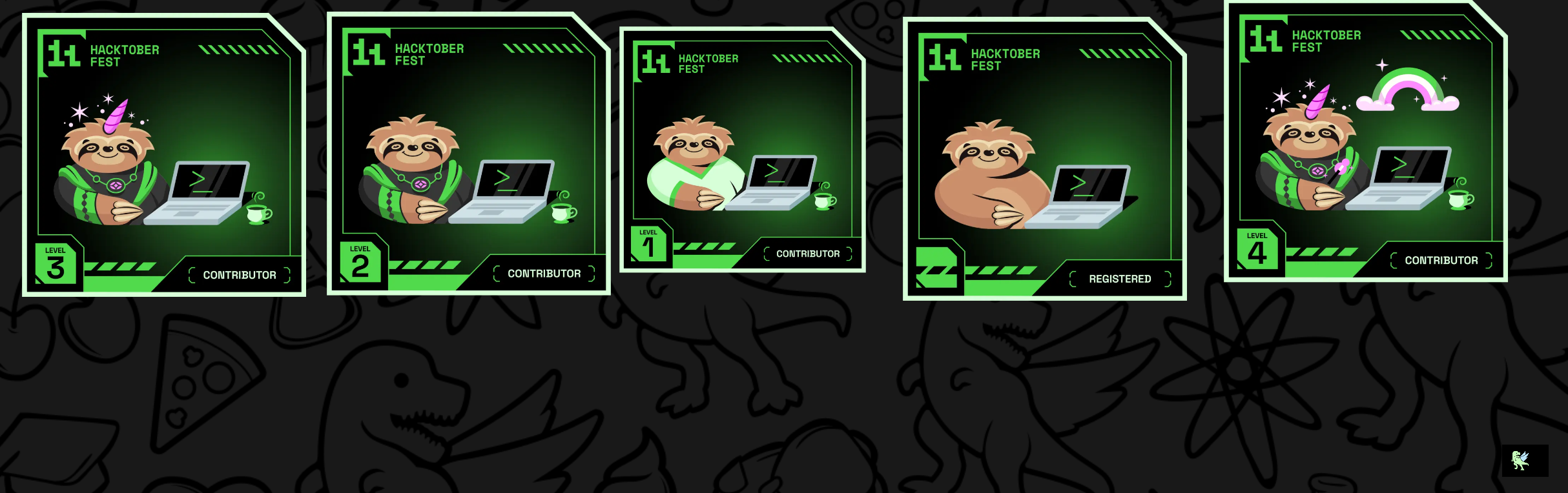 An image of @swapnanilmanna1701's Holopin badges, which is a link to view their full Holopin profile