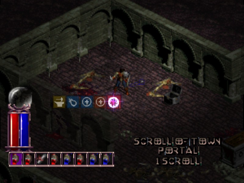 PSX Diablo 1 spellbook UI