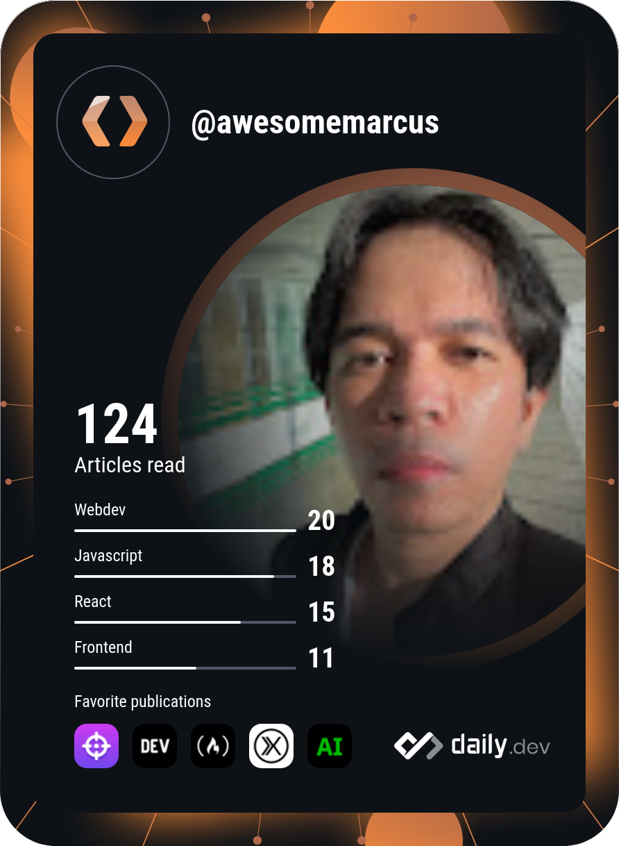 Marcus' Dev Card