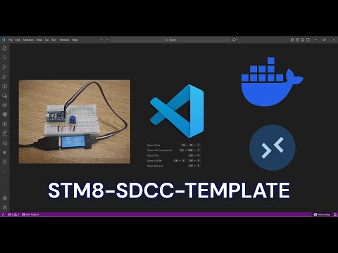 STM8 Project Template - Program STM8 On VS Code. Part 1 #stm #stm8s #vscode #dockercontainer #sdcc