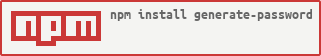 Generate-Password NPM