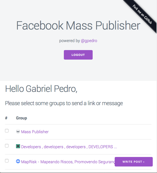 Facebook Mass Publisher v2 - Select Groups