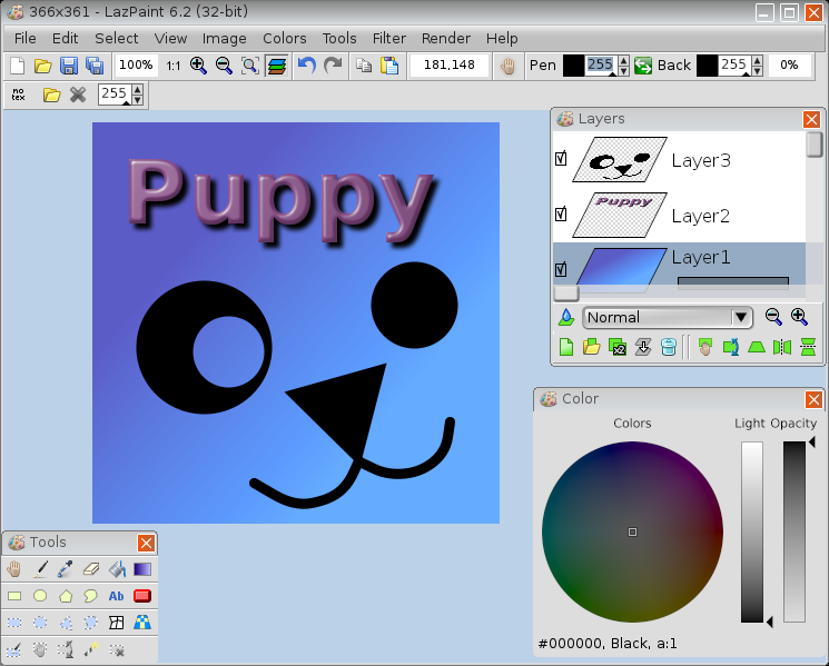 LazPaint Puppy Linux