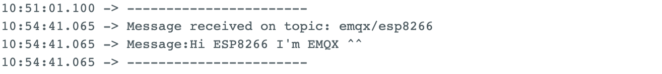 ESP8266's serial output