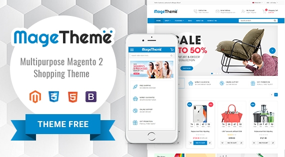 SM MageTheme - Responsive MultiPurpose Free Magento 2 Theme