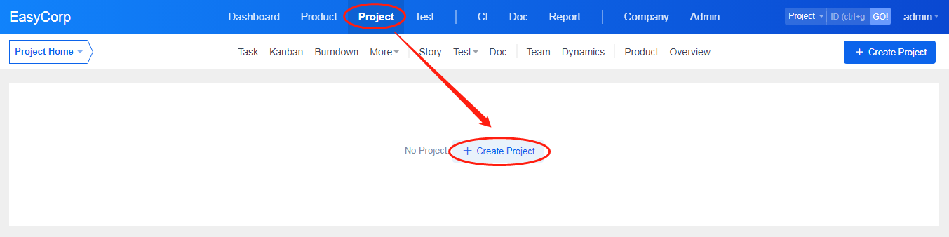 Create a project