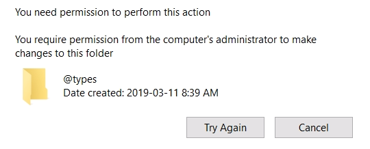 Needs administrator access