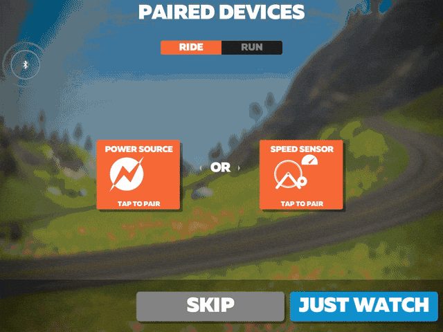 Viscyc can be used with cycling apps, such as Zwift