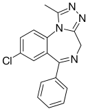 Alprazolam structure