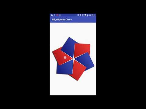 FidgetSpinnerView demo