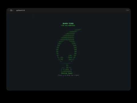 Reaper Ticker Demo