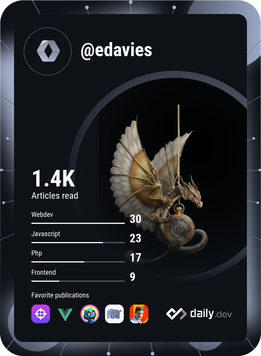 Evan Davies's Dev Card