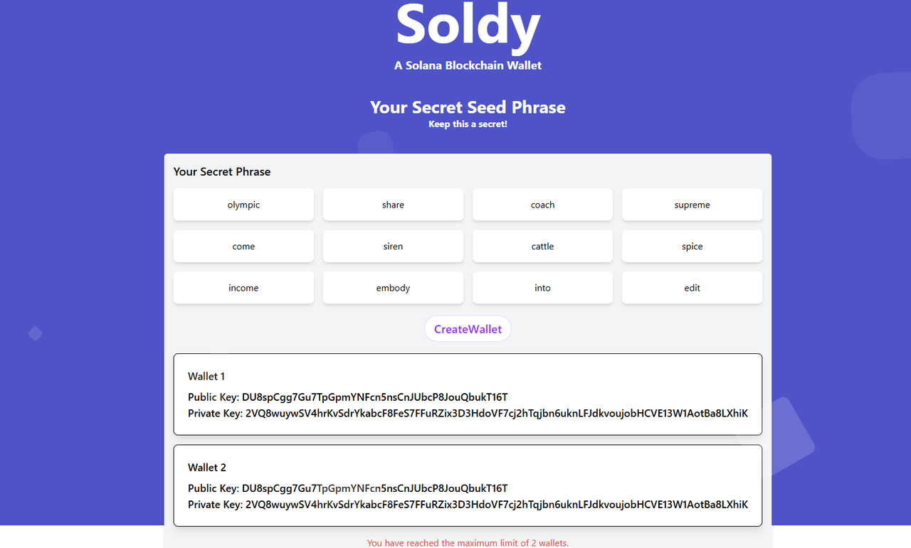 Soldy Wallet