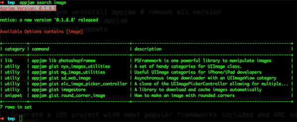 appjam usage