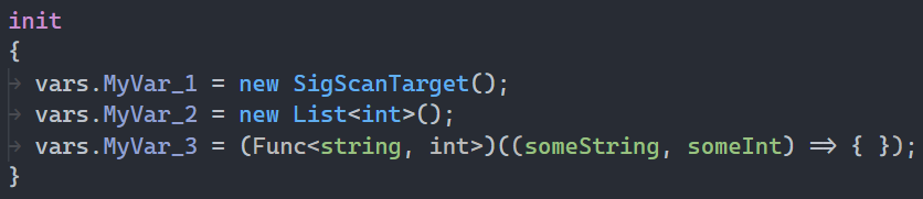 One Monokai 80s Plus ASL Extension Example