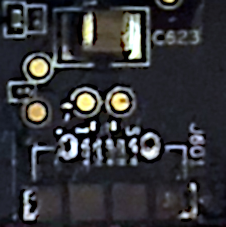 Micro USB port broken off from CHUCK's PCB