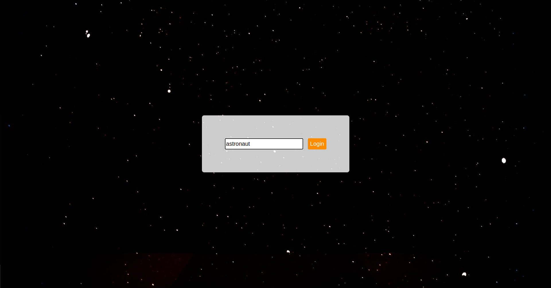 Galaxy Chat Demo Screenshot Login