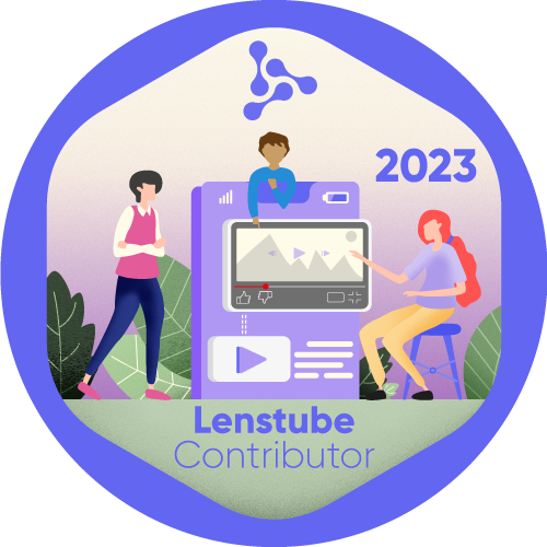 GitPOAP: 2023 Lenstube Contributor GitPOAP Badge