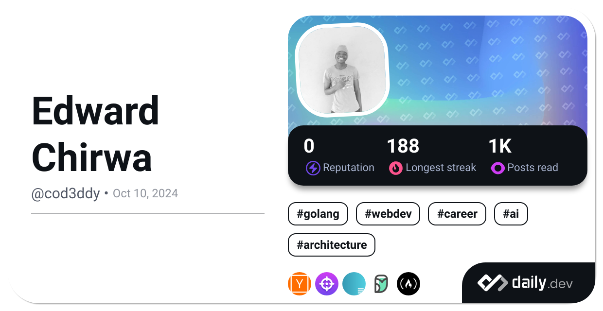 Edward Chirwa's Dev Card