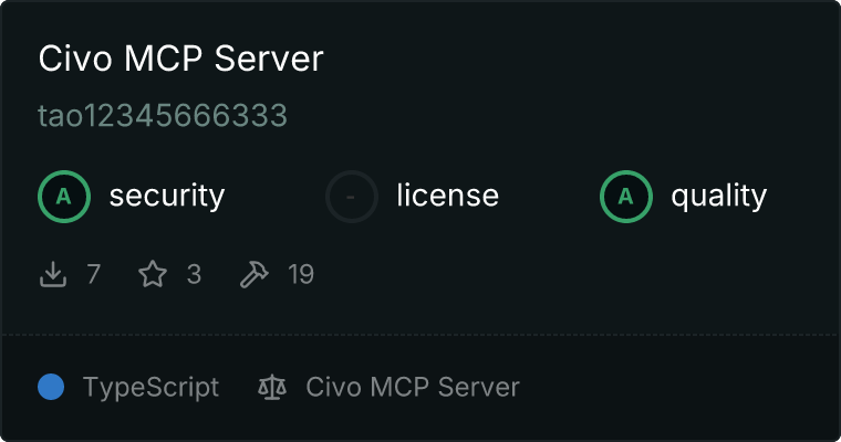 Civo Server MCP server