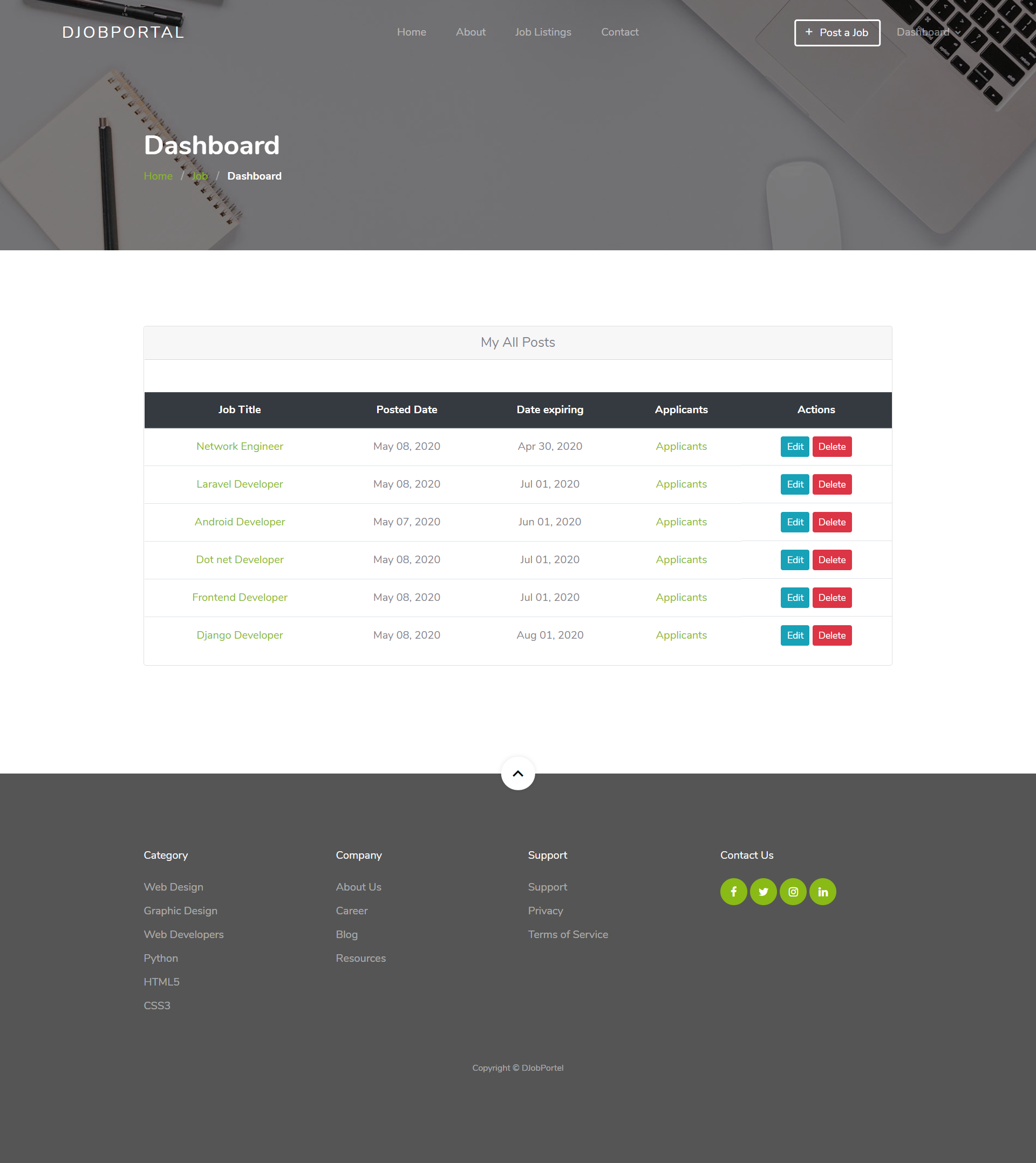 Settings Window