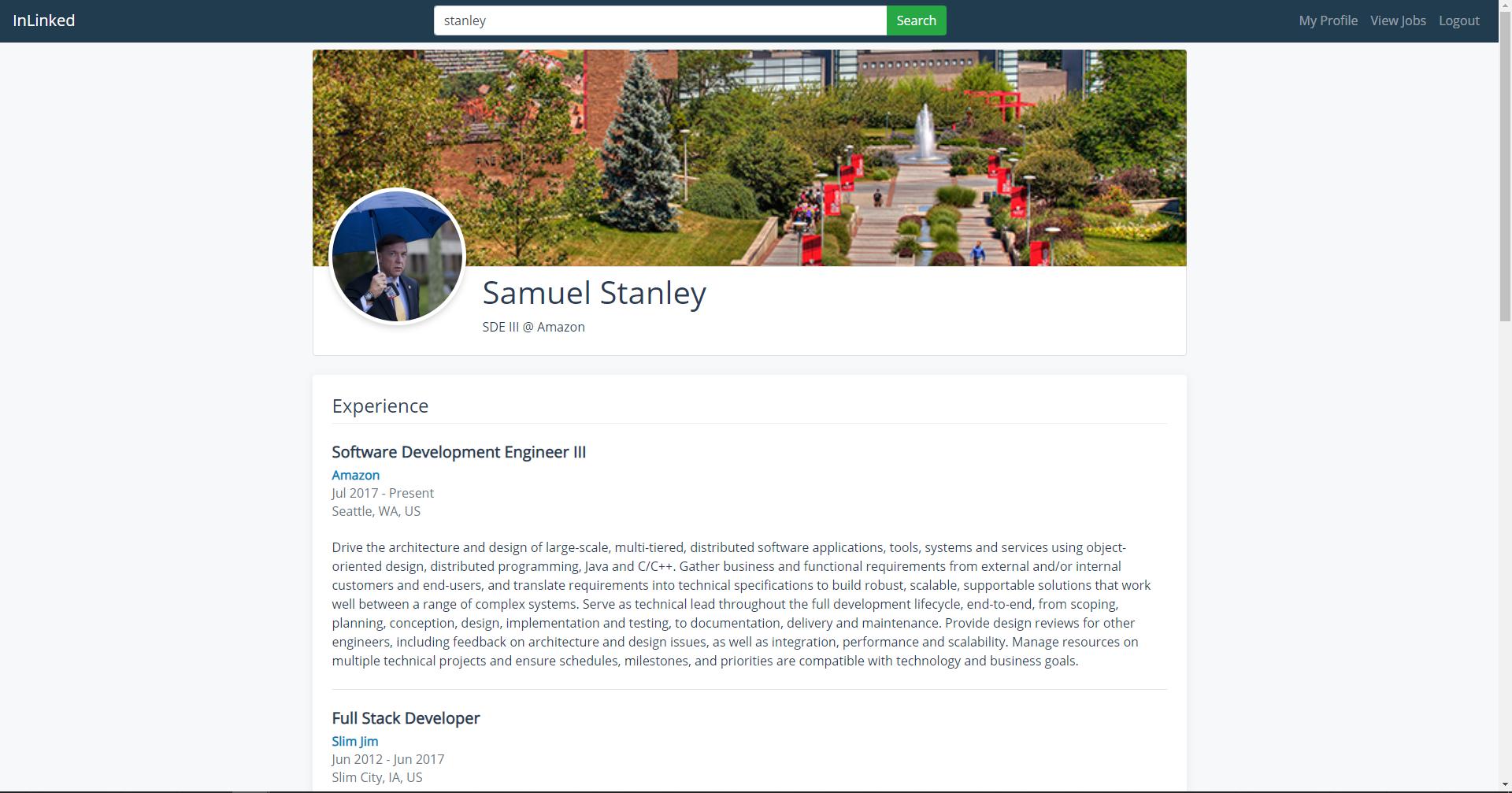 Profile Page