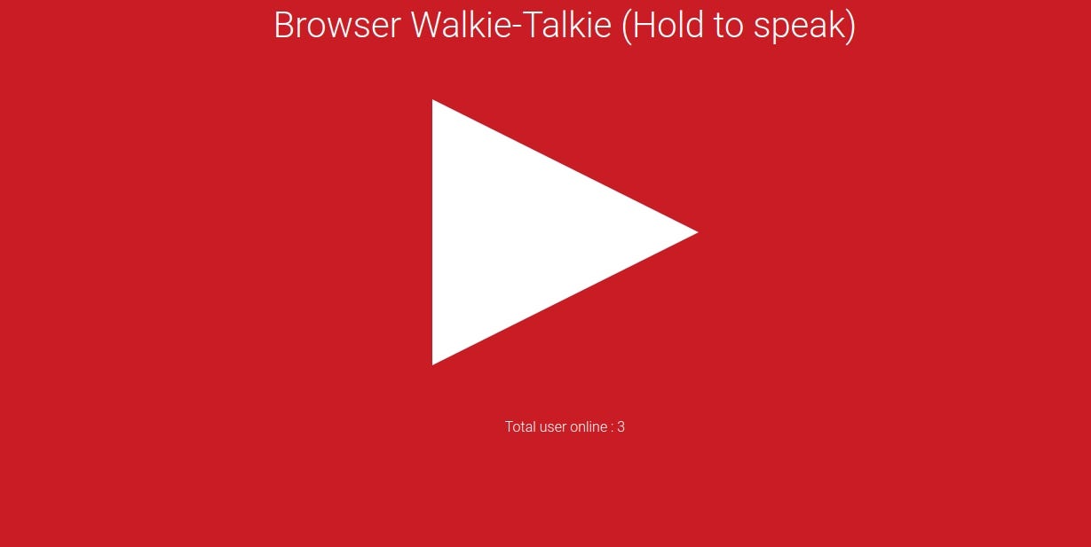 alt walkie talkie in nodejs