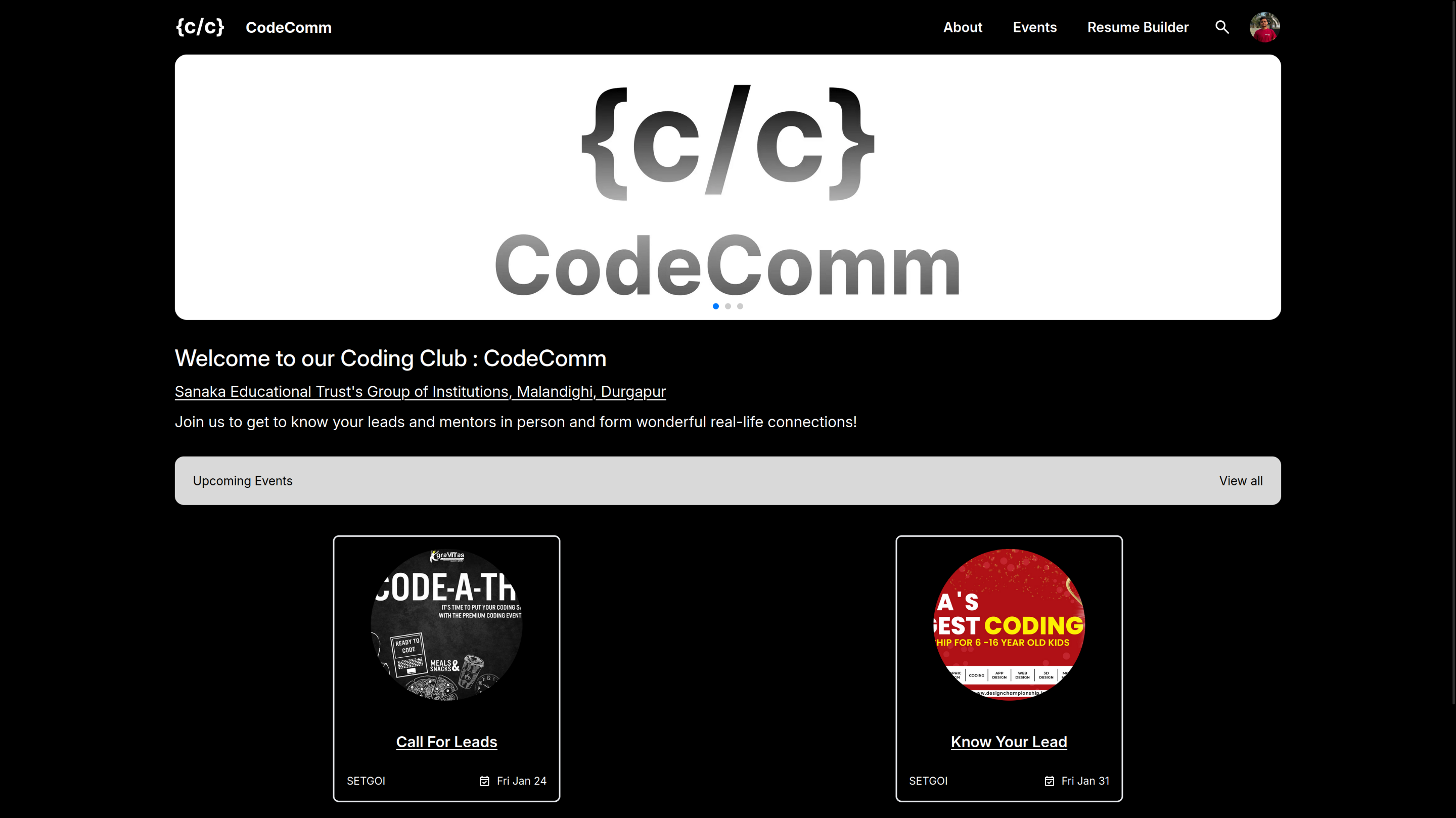 CodeComm Website