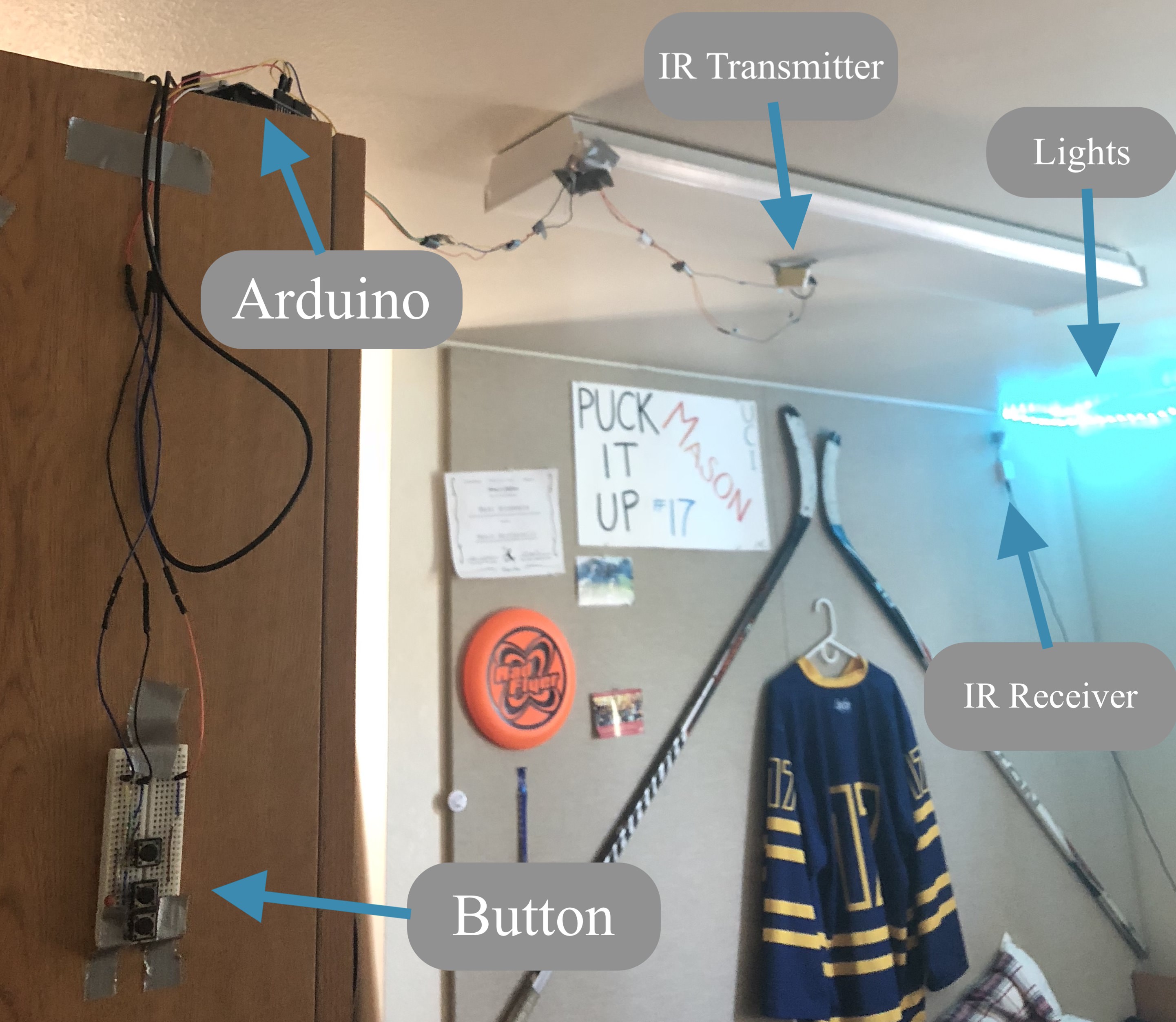 Diagram of the Party Mode Button setup