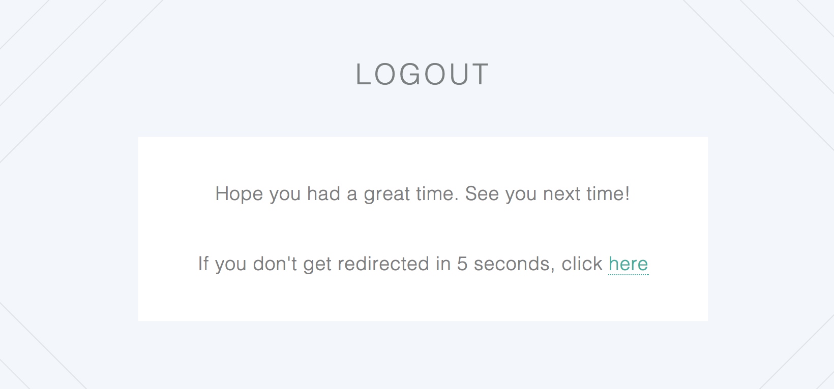 logout