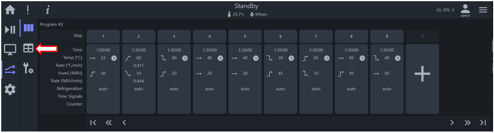 Setting Table-wise editing mode