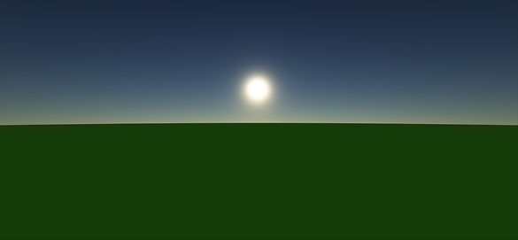 Atmospheric scatter from ground