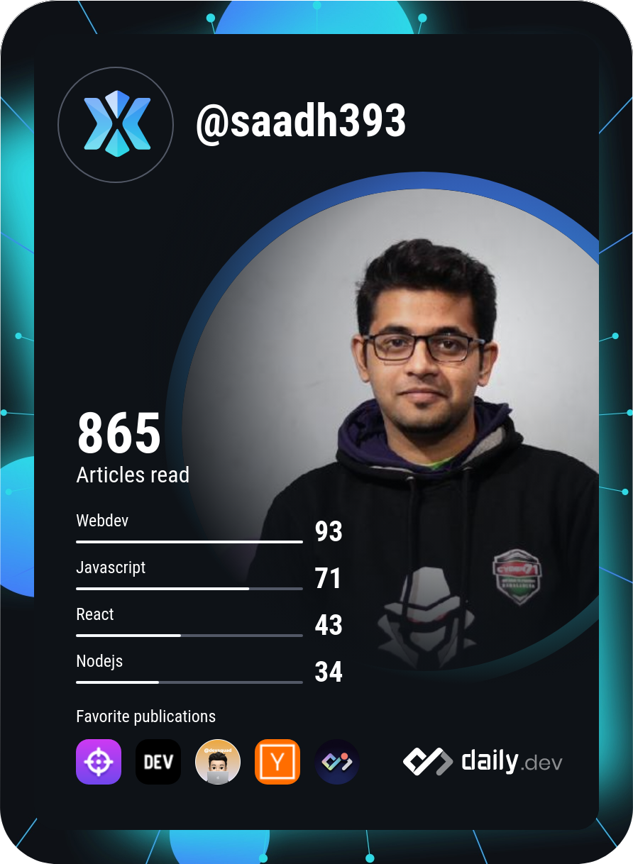 Saad Hasan's Dev Card