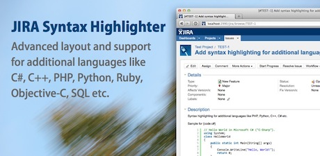 JIRA Syntax Highlighter Banner