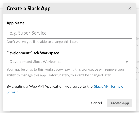 Create a Slack App