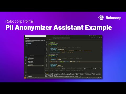 Screencast of PII anonymization