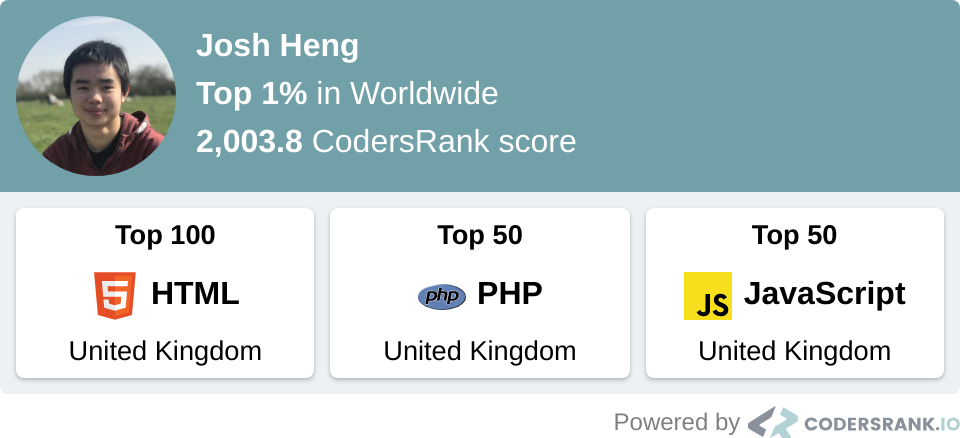 CodersRank Summary