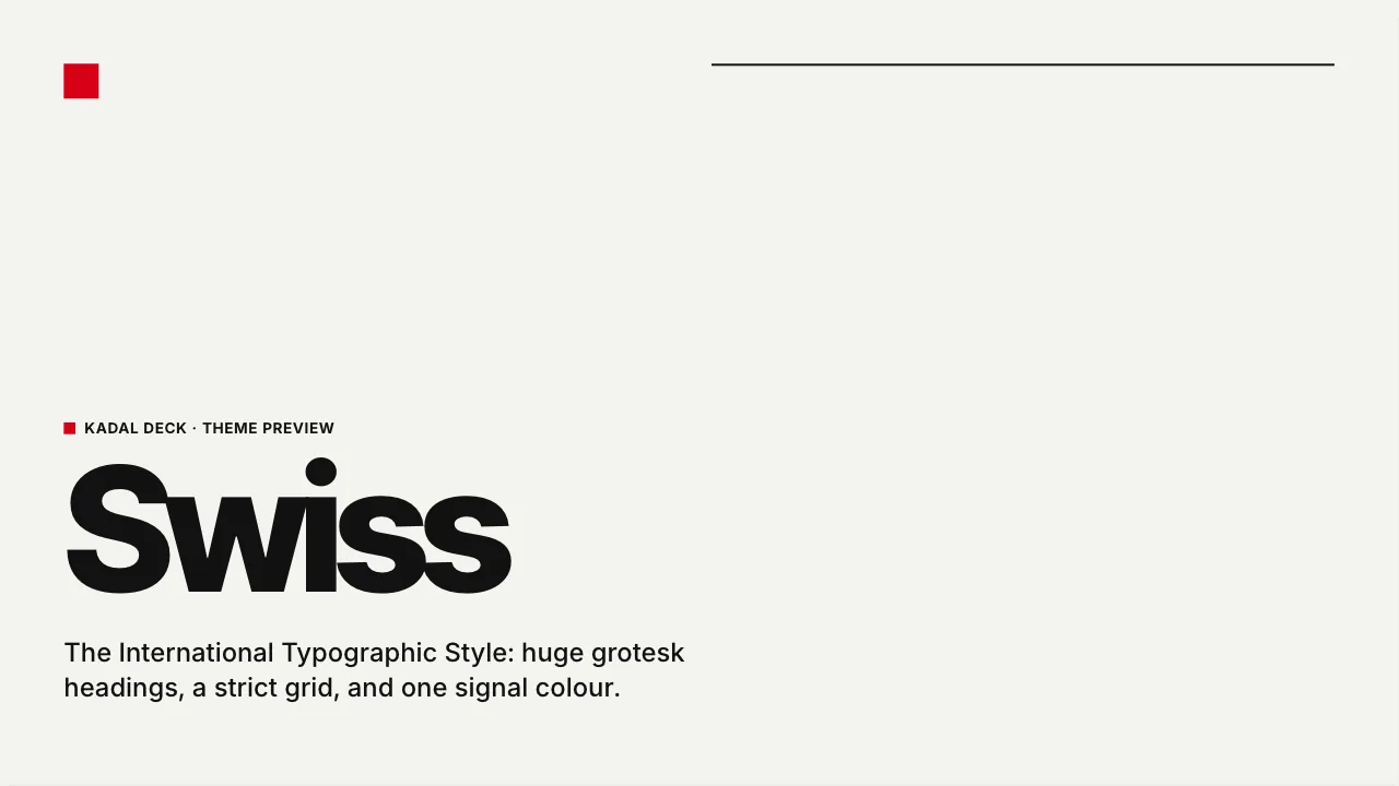 Swiss theme