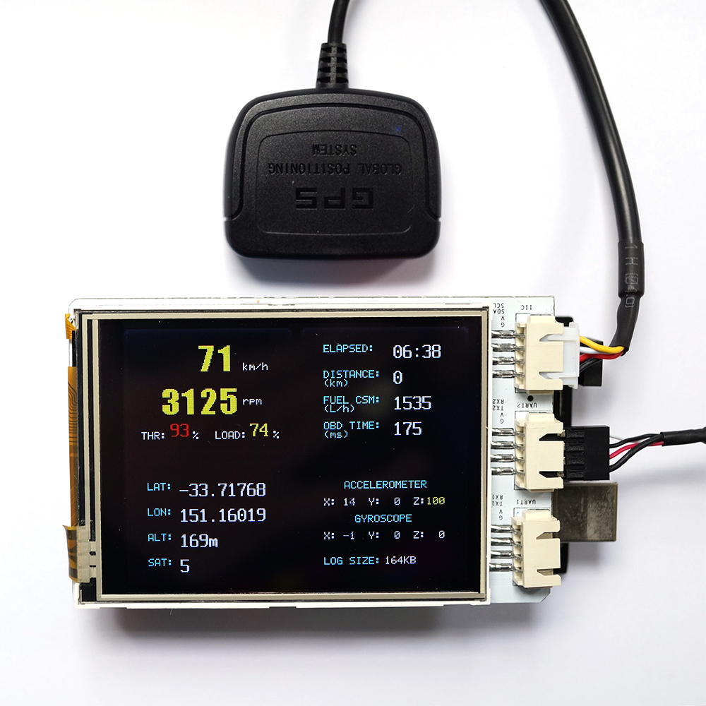 Freematics TFT LCD touch shield