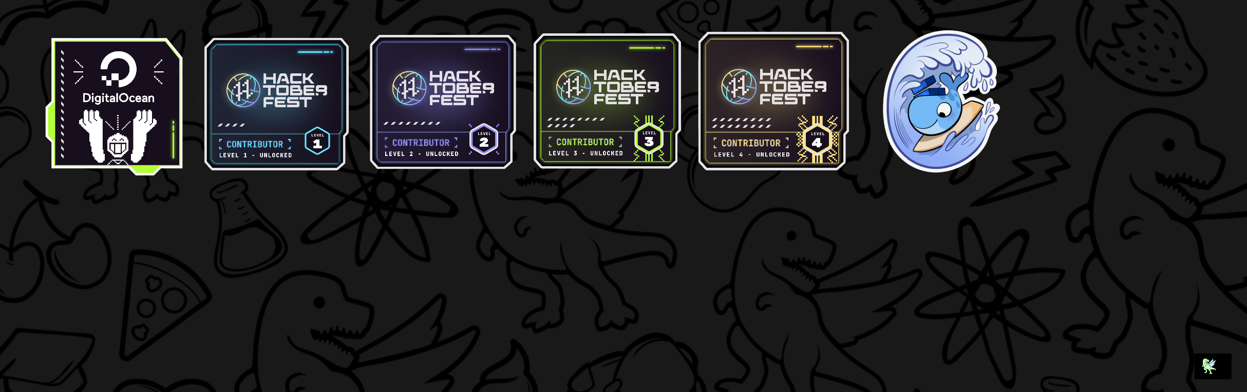 An image of @subhamtheone's Holopin badges, which is a link to view their full Holopin profile