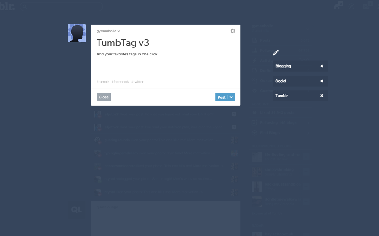 TumbTag screenshot