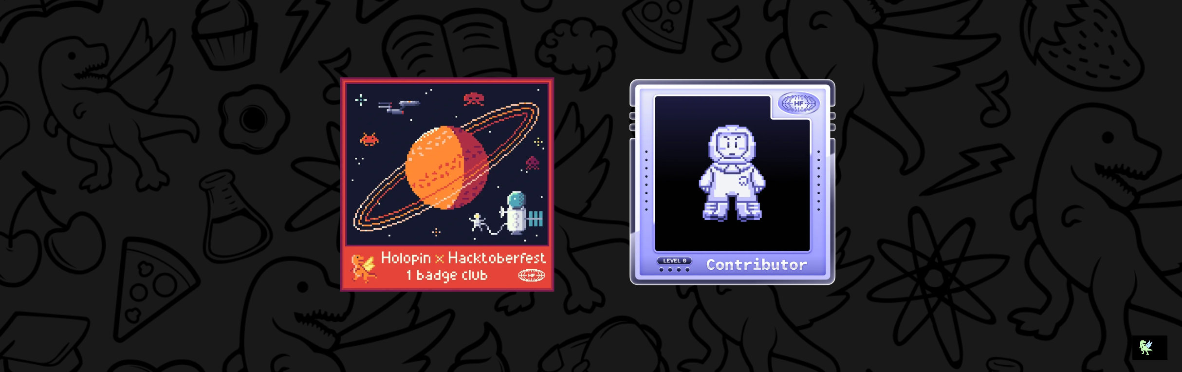 An image of @rubberpirate's Holopin badges