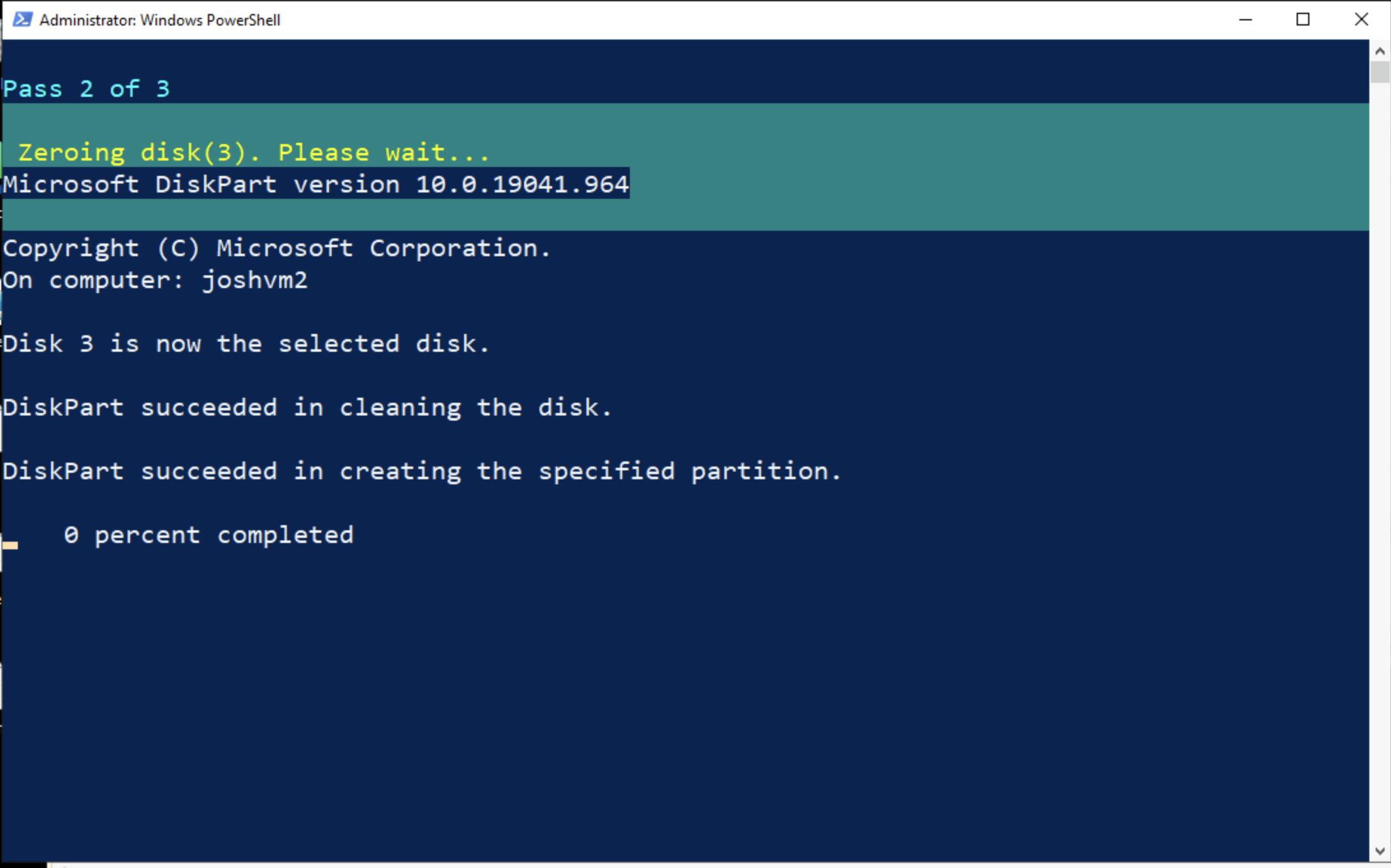 Disk Sanitization Steps